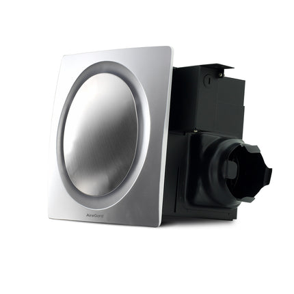AireGard AS-9020 D2 Air Ventilation Exhaust Fan Silent Series (Square) (White) 110CFM 4" / 4 Inches - AS9020D2WHT / AS9020D1 White