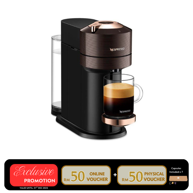 Nespresso GDV1-GB-BR-NE Vertuo Next Coffee Machine – Rich Brown
