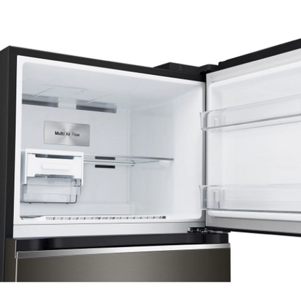 LG 423L 2 Door Top Freezer Fridge with Door Cooling GN-B392PXBK Inverter Refrigerator GNB392PXBK Peti Sejuk (Black Steel)