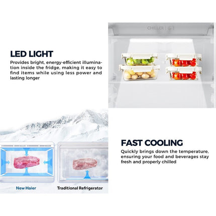 [NUR] HAIER 236L 1-DOOR REFRIGERATOR / FRIDGE / FAST COOLING / CHILLER ROOM - HR-236H