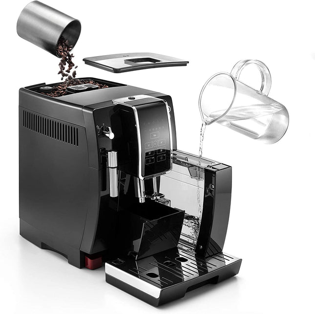 DELONGHI ECAM350.15.B Dinamica Automatic Espresso Coffee Machine with Grinder & Milk Frother ECAM350.15B ecam35015B (Black) | Coffee Maker | 咖啡机 | Mesin Kopi