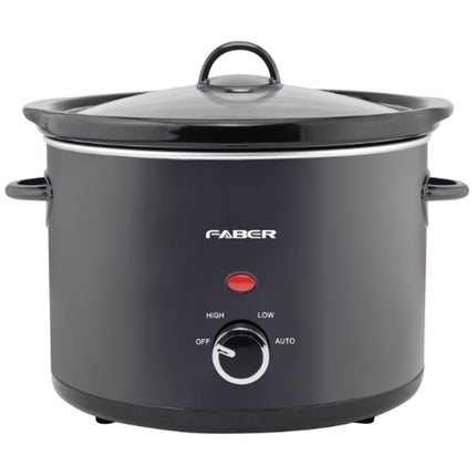 Faber FSC 500 BK (Black) / FSC 550 SS (Stainless Steel) 5 Liter Slow Cooker with Inner Ceramic Pot - FSC500BK / FSC550SS