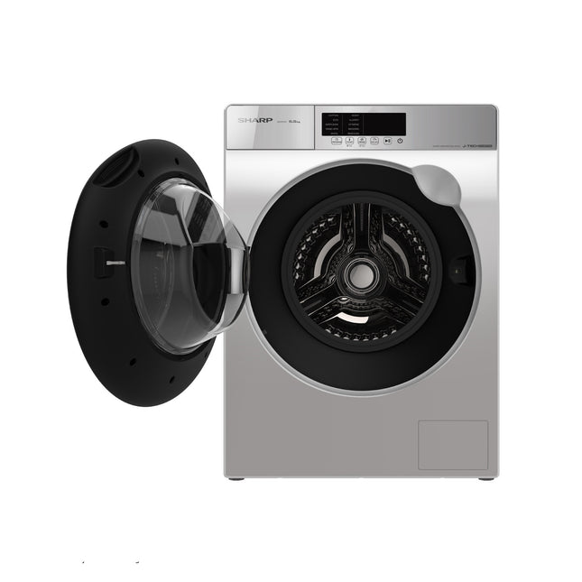 (DELIVERY KL & SELANGOR ONLY) SHARP ESFK852EMW 8.5KG FRONT LOAD J-TECH INVERTER WASHING MACHINE