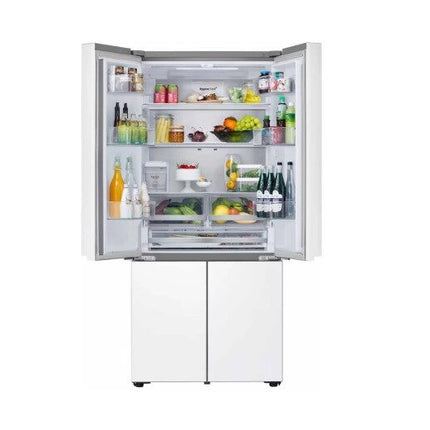 LG GV-B25FFGPB 617L French Door Fridge with Auto Ice Maker in White Glass Finish