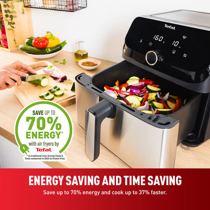 Tefal Easy Fry Mega Air Fryer EY855D 7.5L Oil Less Fryer Dishwasher Safe EY855D Penggoreng Udara