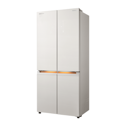 Toshiba GR-RF681WI-PGY(D4) 585L Japandi Series Kumo Multi Door Refrigerator Jade Textured Grey SeamlessFit PureBIO TSmartLife Smart Fridge