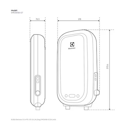 Electrolux EWE361SB-G7 3.6 kW UltimateHome 900 Electric Instant Water Heater Shower Comfort Flow Tank EWE361SBG7 Pemanas Air