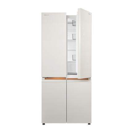 Toshiba GR-RF681WI-PGY(D4) 585L Japandi Series Kumo Multi Door Refrigerator Jade Textured Grey SeamlessFit PureBIO TSmartLife Smart Fridge