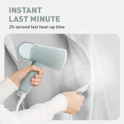 Tefal Origin Travel Handheld Garment Steamer (DT1034) (20g/min. metal soleplate. 25 seconds fast heat up. foldable)