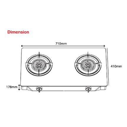 SENZ SZ-GS202 SZ-GS303 Table Top Linear Spiral Flame Gas Stove Safety Valve Futex Glass SZGS202 SZGS303 Dapur Gas 燃气厨房