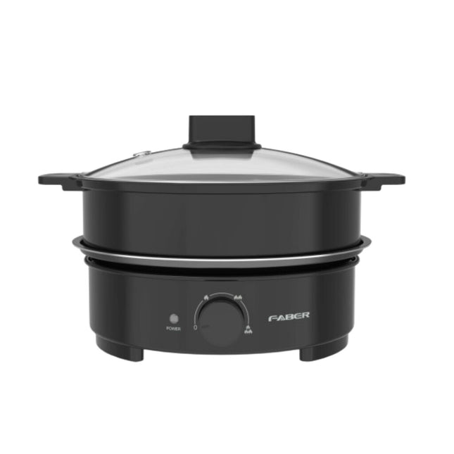 Faber 4L Electric Multi Cooker Periuk Pelbagai Fungsi 多功能锅 Stainless Steel Steam FMC-1450B FMC1450B Retro Black replacement model FMC-1500 FMC1500