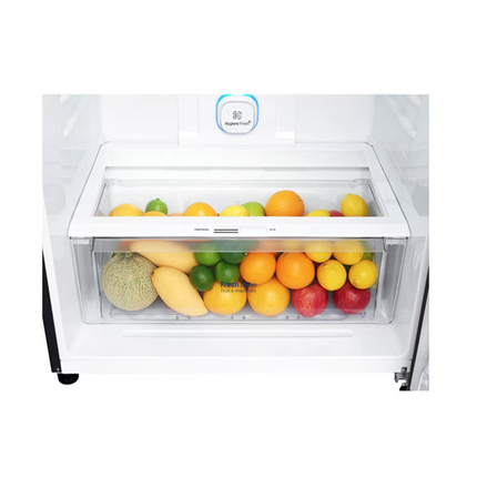 {FREE SHIPPING} LG 516L Top Freezer Fridge GN-H602HXHM Refrigerator Inverter Fridge GNH602HXHM (Black Steel) Peti Sejuk