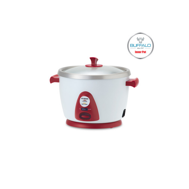 Khind Anshin (Red Alpha) Rice Cooker 0.6L RC106M / RC106M(PW) / 1.0L RC110M / RC110M(PW) Pearl White / 1.8L RC118M / RC118M(PW) / 2.8L RC128M Periuk Nasi