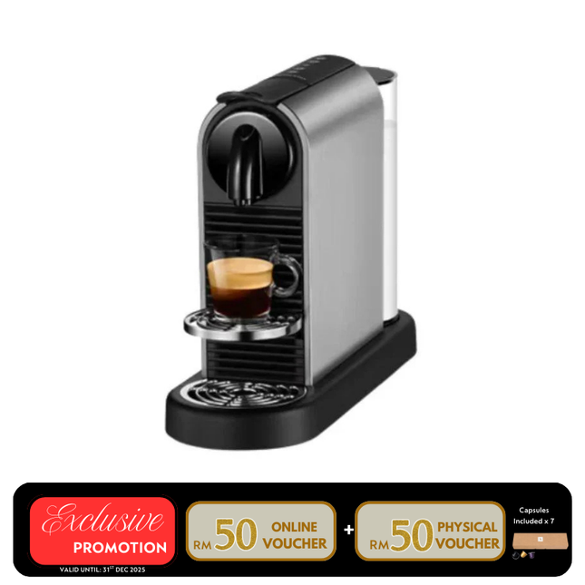 Nespresso D140-ME-TI-NE Citiz Coffee Machine – Stainless Steel