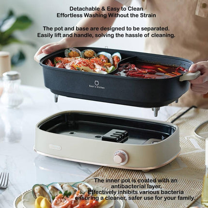 Bear BMC-CM65L 6.5L 2-in-1 Steambot Hotpot Multi Cooker