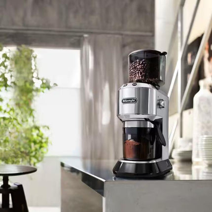 Delonghi KG521M Burr Coffee Grinder – 18 Grind Settings, 14‑Cup Capacity