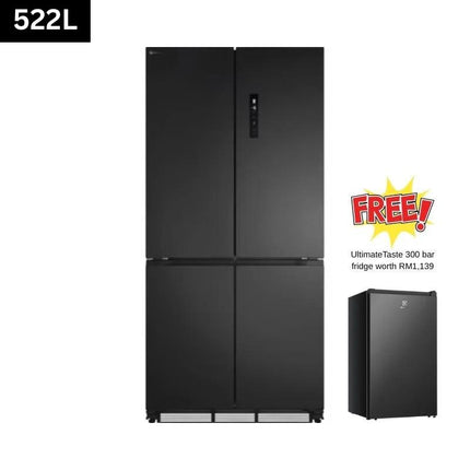 Electrolux EQE5300A-B 522L Slot-In Fridge Quad Door Inverter Refrigerator