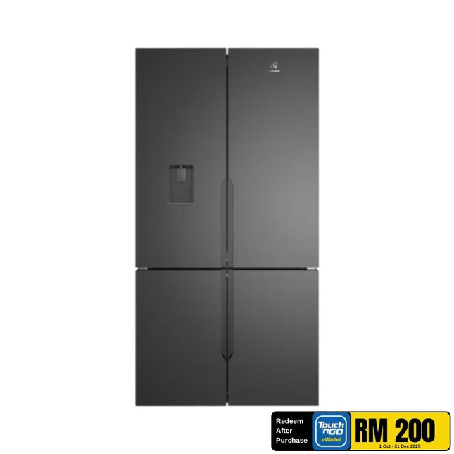 Electrolux EQE5660A-B 562L 4-Door Fridge UltimateTaste 700 French Door Refrigerator Eco Mode Door Alarm EQE5660AB Peti Sejuk