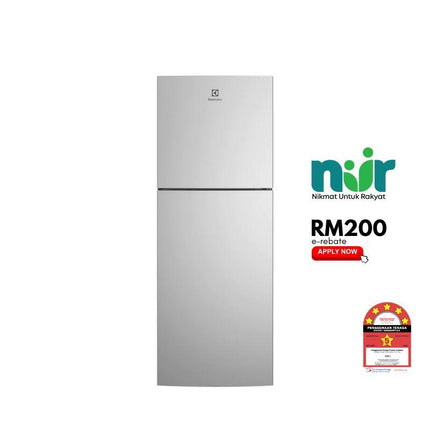 Electrolux ETB2502J-A 225L 2-Door Fridge, Top Freezer Refrigerator, Inverter ETB2502JA