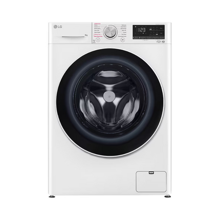 LG FV1209S5WA 9KG Front Load Washer, with AI Direct Drive™ and Steam™