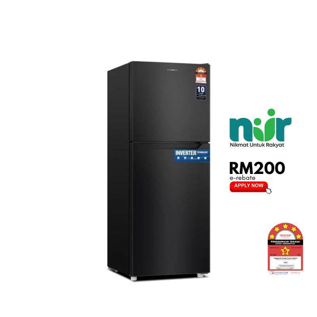 Faber ELITE P2025-i 235L 2-Door Refrigerator Inverter (Matt Black)