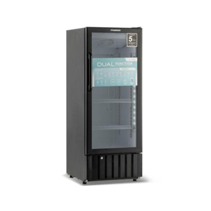 Faber FRESCO SC 199BK 190L Single Door Showcase Refrigerator with Dual Tempered Glass & Lock