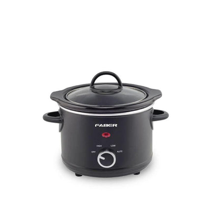 Faber FSC150BK 1.5L Stainless Steel Slow Cooker with Removable Ceramic Inner Pot - BLACK FSC150BK