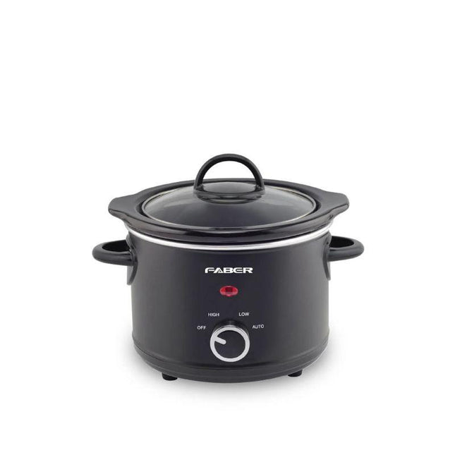 Faber FSC150BK 1.5L Stainless Steel Slow Cooker with Removable Ceramic Inner Pot - BLACK FSC150BK