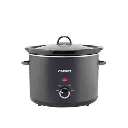 Faber FSC 500 BK (Black) (Stainless Steel) 5 Liter Slow Cooker with Inner Ceramic Pot FSC500BK