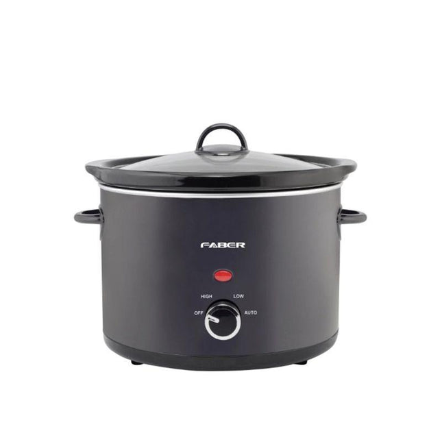 Faber FSC 500 BK (Black) (Stainless Steel) 5 Liter Slow Cooker with Inner Ceramic Pot FSC500BK