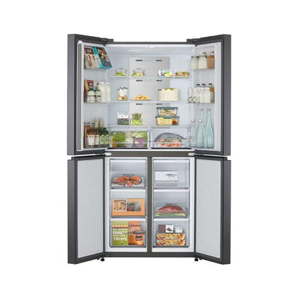 LG GC-B47FFQAB 470L 4-Door Fridge Multi Door, Essence Black Steel GCB47FFQAB