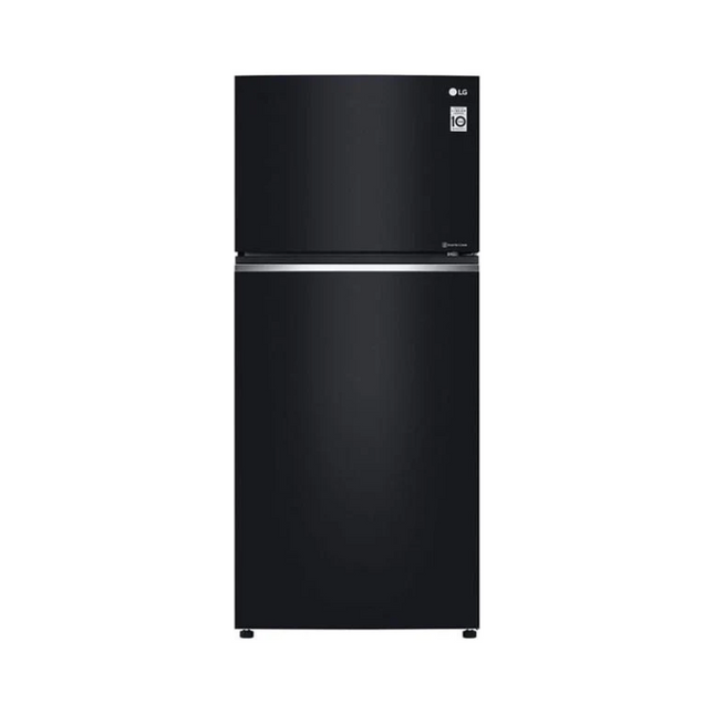 LG GN-B392PQBK 423L 2-Door Fridge, Top Freezer Refrigerator, Essence Matt Black LinearCooling™ LG ThinQ™ GNB392PQBK