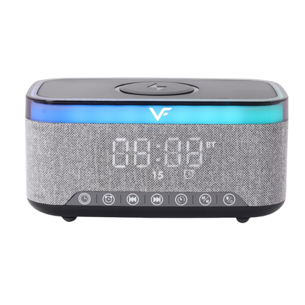 Vinnfier Neo Air 5C Alarm Clock Portable Wireless Bluetooth Speaker Wireless Charger for Mobile Phone TF Card
