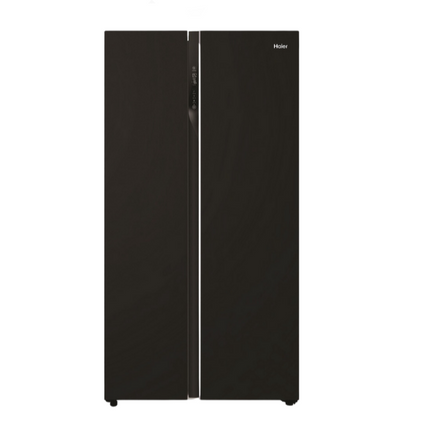Haier side by side twin inverter refrigerator with glass black finish