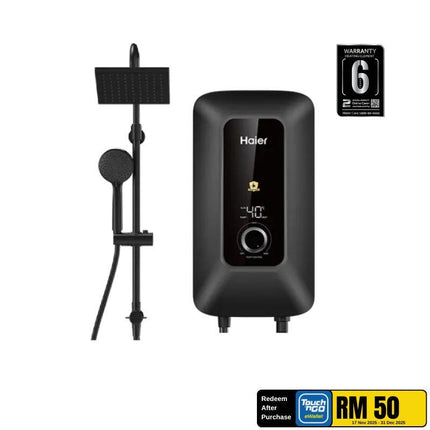 Haier EI42E-KP3B-RS(MY) DC Pump Inverter 4.2 kW Water Heater with Silent Pump & Digital Knob (11 Safety Features)