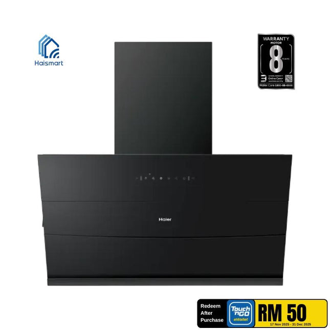 Haier HH-S903 90cm Kitchen Chimney Hood – 2000 m³/h Suction Power, 3-Speed Touch Control, LED Lights