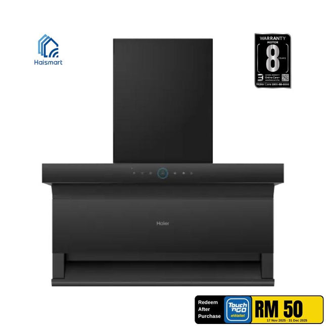 Haier HH‑CT6906 90cm Kitchen Chimney Hood – 2,600 m³/h Suction, BLDC Motor, Oil‑Catch Clean Free