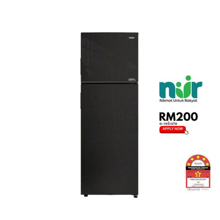 Haier HRF-418IHM 418L 2-Door Fridge, Top Freezer Refrigerator, Twin Inverter