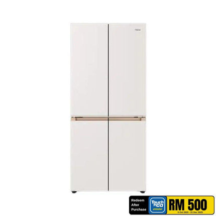 Haier HRF-IM608FG(W)U1 608L Slot-In 4-Door Fridge – Inverter, Glass Finish, MyZone Flexibility