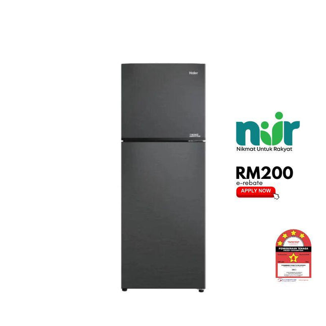 Haier HRF-IV258H 258L 2-Door Fridge, Top Freezer Refrigerator, Twin Inverter DEO Fresh Chiller Box HRFIV258H