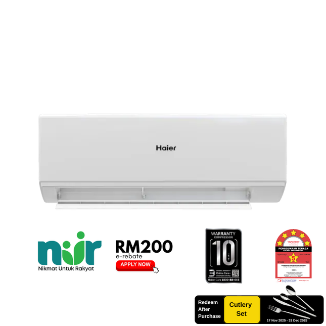 Haier HSU-19VRA22 2.0 HP Inverter Series Air Conditioner, R32 Wifi Control 5 Star Rating HSU19VRA22