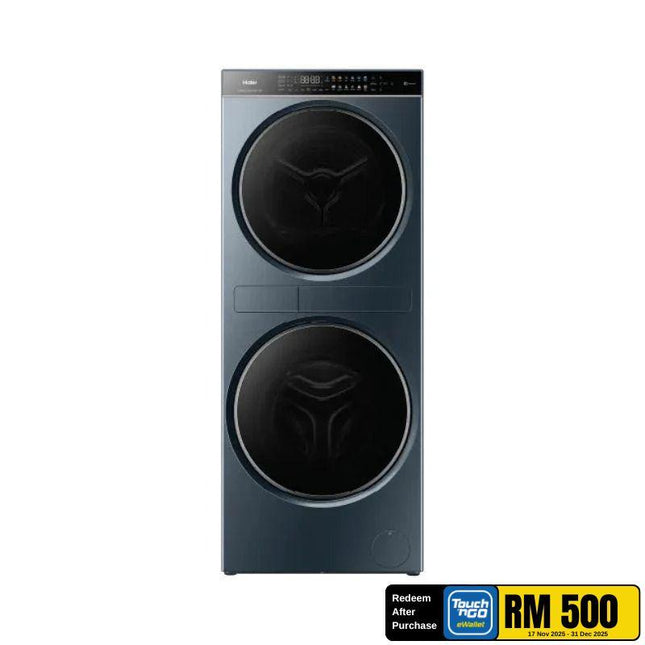 Haier HWD140-BD14LCGNU1 14KG / 13KG Front Load Laundry Tower Washer Dryer