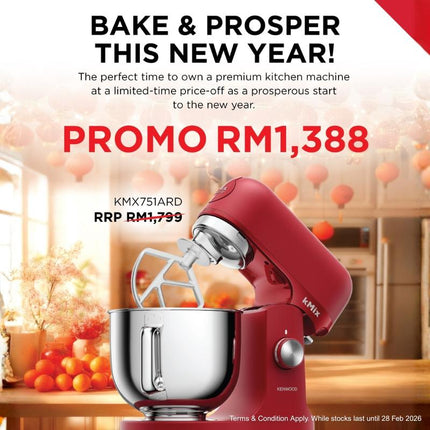 Kenwood KMX751ACR kMix Stand Mixer 1000W