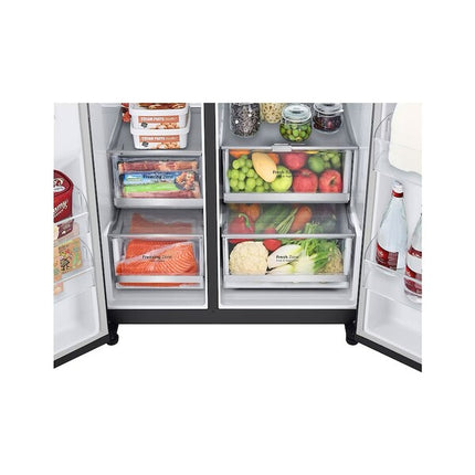LG GC-M257CGFL freezer drawer storage