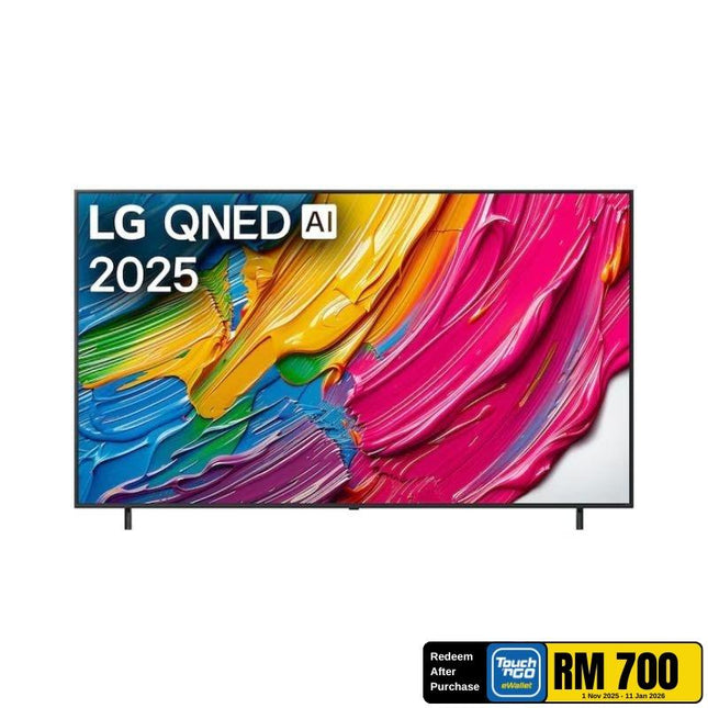 LG 55QNED80ASA 55” QNED 4K Smart TV – α5 Gen6 AI Processor, Quantum Dot + NanoCell, WebOS