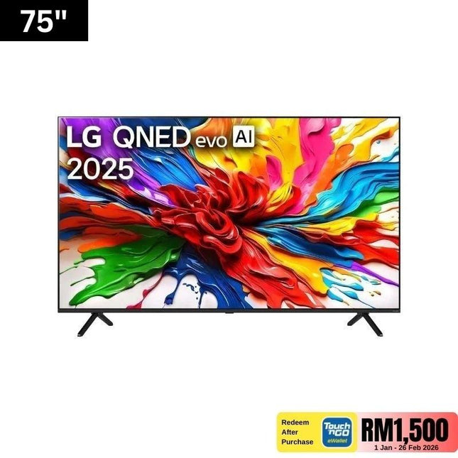 LG 75QNED92ASA 75” QNED Mini LED 4K Smart TV – Dolby Vision IQ, HDR10 Pro, AI Picture Pro, webOS
