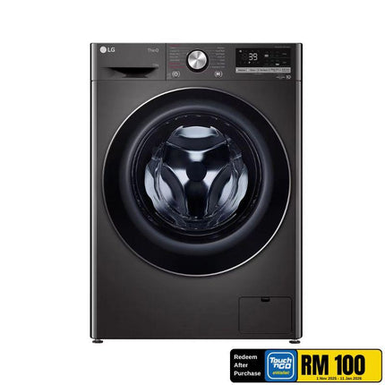 LG FV1412S3B 12KG Front Load Washer, LG with AI Direct Drive™ and TurboWash™360
