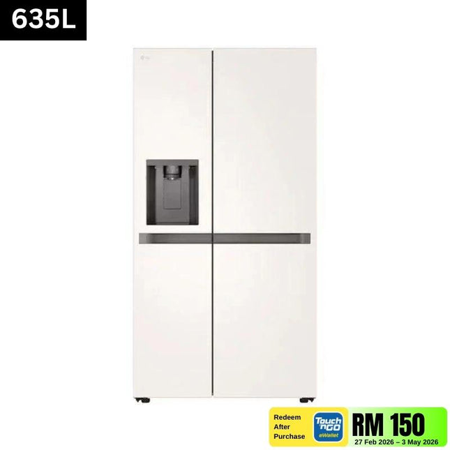 LG GC-L257KQKW 655L Side-by-Side Fridge – InstaView™, Door-in-Door™, UVnano Water Dispenser