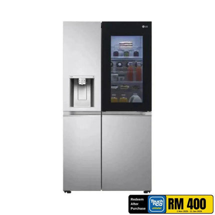 LG GC-X257CSES 674L Side-by-Side Fridge, InstaView Refrigerator Door-in-Door™ UVnano® Water Dispenser GCX257CSES