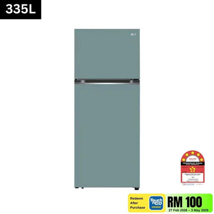 LG GN-B332PMGB 335L 2-Door Fridge, Mint Inverter